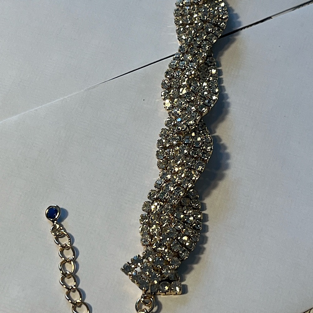 Borrowed and Blue gold tone twisted bracelet. By Southern Living.
